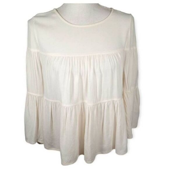 MADEWELL CREAM TEARED BLOUSE SZ.XS GUC. - Picture 3 of 8